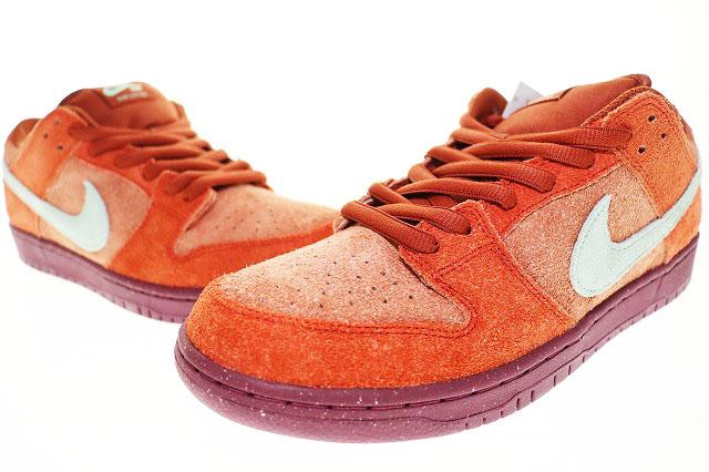 【中古】ナイキ NIKE SB DUNK LOW PRO PRM MYSTIC RED EMERALD RISE 28cm ダンク ロー プロ ミスティック レッド