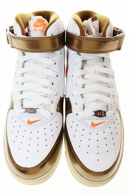 【中古】ナイキ NIKE AIR FORCE 1 MID QS ALE BROWN 27.5cm DH5623-100 エア フォース ミッド ▲■250831