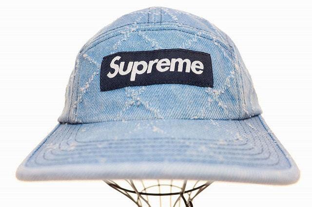 中古】シュプリーム SUPREME 23SS PUNCHED DENIM CAMP CAP パンチ