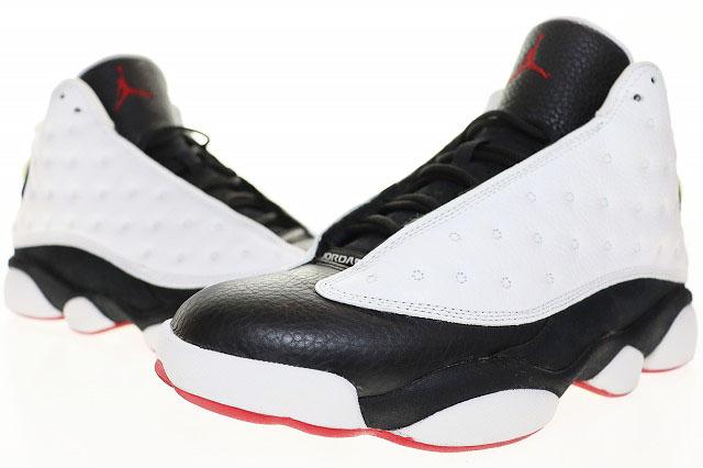 【中古】ナイキ NIKE AIR JORDAN 13 RETRO WHITE TRUE RED HE GOT THE GAME 27cm 414571-104 ▲■250901