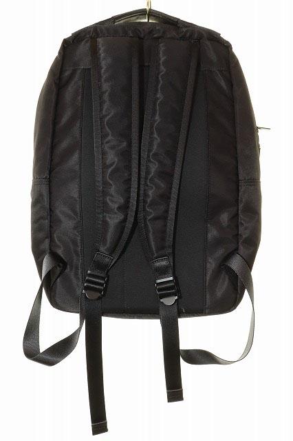 【中古】ポーター PORTER FLASH DAYPACK BLACK フラッシュ デイパック リュック ロゴ ブラック ●▲260509 メンズ_1
