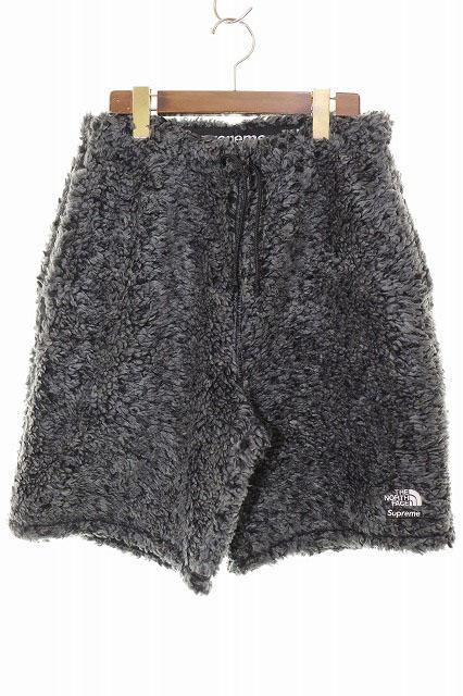 【中古】シュプリーム SUPREME × THE NORTHFACE 23SS HIGH PILE FLEECE SHORT GREY S NB02308I ☆AA★■251003