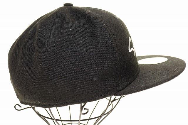 【中古】シュプリーム SUPREME 18AW CLASSIC SCRIPT NEW WRA CAP BLACK 7 1/4 57.7cm クラシック ☆AA★▲250918