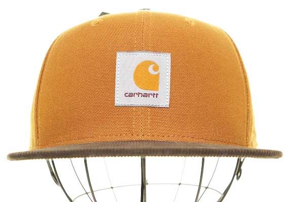 【中古】カーハート carhartt × NIKE 18AW ナイキ 6パネル キャップ 帽子 コーデュロイ ブラウン 茶色 ▲■260304 メンズ