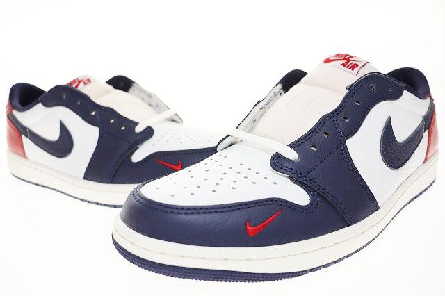 【中古】ナイキ NIKE AIR JORDAN 1 RETRO LOW OG SUMMIT WHITE GYM RED エア ジョーダン レトロ ロー