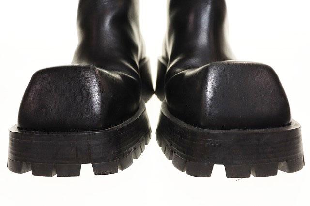 【中古】バレンシアガ BALENCIAGA TROOPER BOOT BLACK 27.5cm 678414 レザートルーパー ブーツ ☆AA★▲■251110