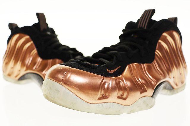 【中古】ナイキ NIKE AIR FOAMPOSITE ONE COPPER 27cm エア フォームポジット ワン メタリックコッパー ▲250908