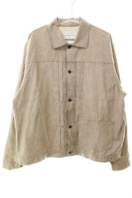 【中古】ワーカーズ WORKERS 5oz Chambray SIZE40 シャンブレー ワークシャツ ブラウン 250908 メンズ