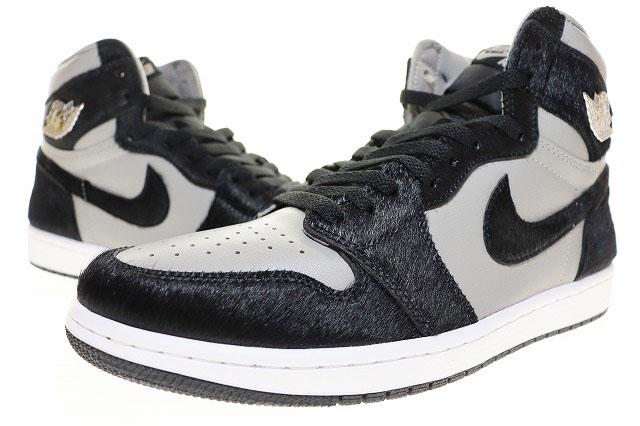 【中古】ナイキ NIKE WMNS AIR JORDAN 1 RETRO HIGH OG MEDIUM GREY 28.5cm ウィメンズ エア ジョーダン ▲■251020