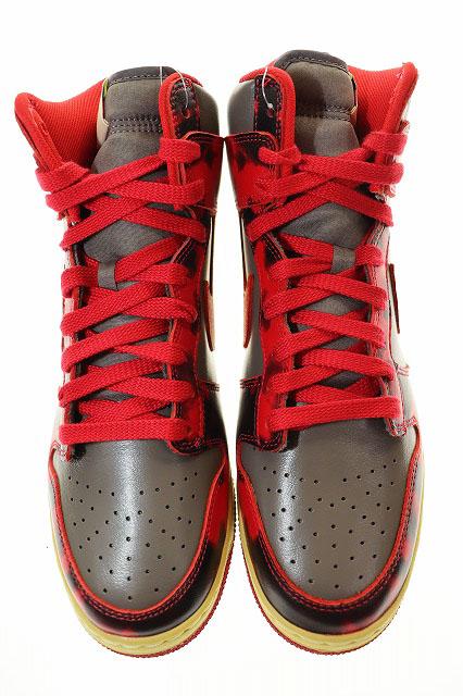 【中古】ナイキ NIKE DUNK HIGH 1985 SP RED ACID WASH 28.5cm DD9404-600 ダンク ハイ ▲■251015