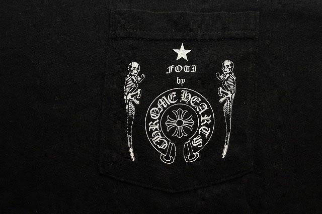 中古】クロムハーツ CHROME HEARTS CH T-SHRT 1 FOTI LOGO BLACK L