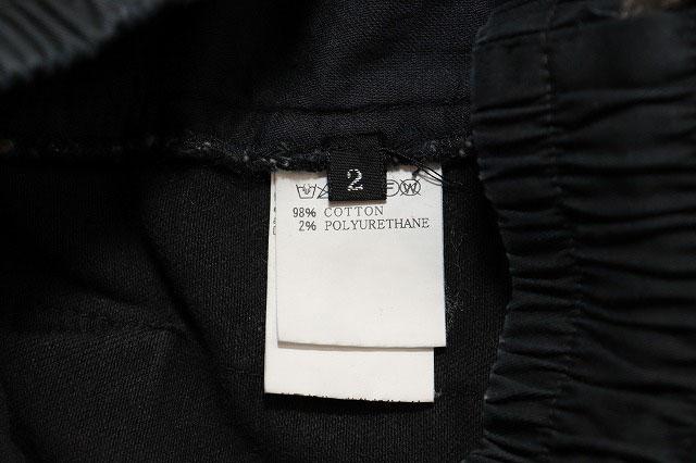 【中古】エーエフアーティファクト A.F ARTEFACT CARGO STRECH DENIM SARROUEL SKINNY BLACK SIZE2 ●■250923_6