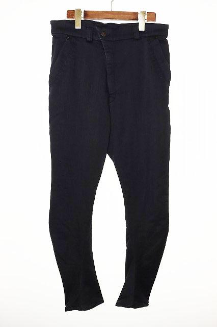 【中古】デヴォア DEVOA KNIT DENIM BLACK SIZE2 PTA-RBS カーブデニムパンツ ストレッチ ジョガー パンツ ●250922