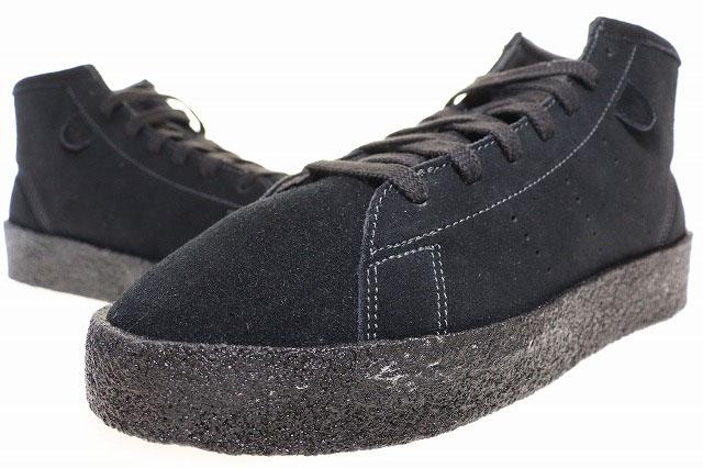 【中古】アディダス adidas STAN SMITH CREPE MID BLACK 29cm IE4275 スタンスミス クレープ ミッド ▲■250924