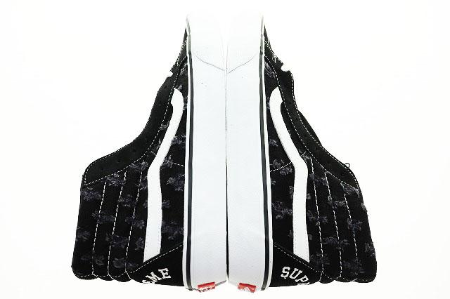 【中古】バンズ VANS SUPREME HOLE PUNCH DENIM SK8-HI 27.5cm シュプリーム ホール パンチ デニム ☆AA★▲■251107