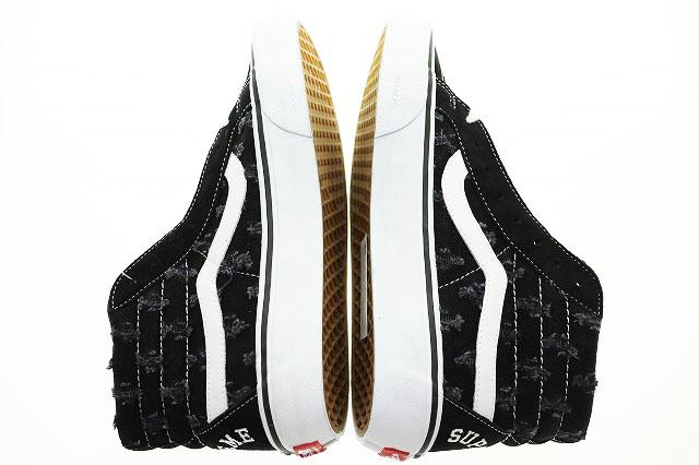 【中古】バンズ VANS SUPREME HOLE PUNCH DENIM SK8-HI 27.5cm シュプリーム ホール パンチ デニム ☆AA★▲■251107