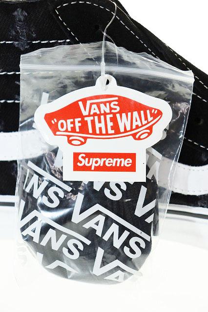 【中古】バンズ VANS SUPREME HOLE PUNCH DENIM SK8-HI 27.5cm シュプリーム ホール パンチ デニム ☆AA★▲■251107