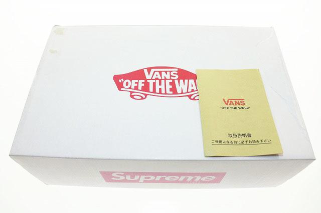 【中古】バンズ VANS SUPREME HOLE PUNCH DENIM SK8-HI 27.5cm シュプリーム ホール パンチ デニム ☆AA★▲■251107