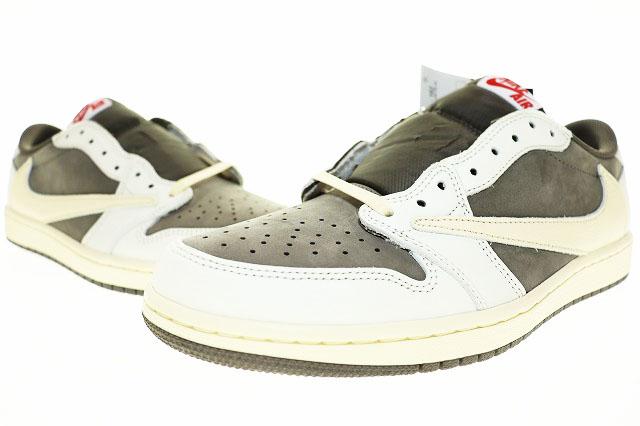 【中古】ナイキ NIKE AIR JORDAN 1 LOW OG SP 2022 28cm REVERSE MOCHA TRAVIS SCOTT DM7866-162 ☆AA★▲■251031