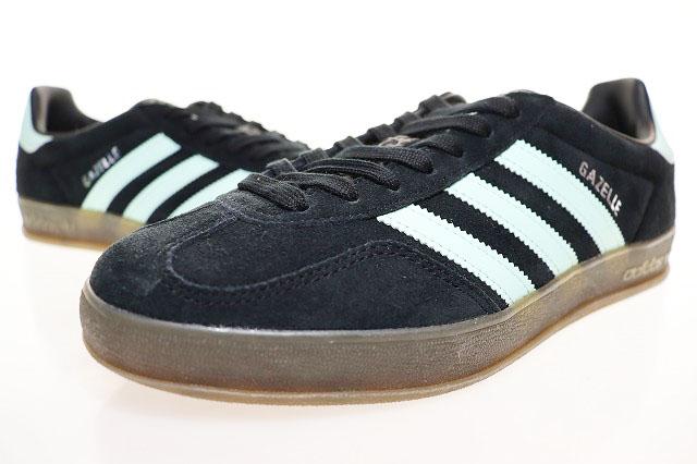 【中古】アディダス adidas GAZELLE INDOOR BLACK CLEAR MINT 27cm JR7112 ガゼル インドア ブラック ▲■251002