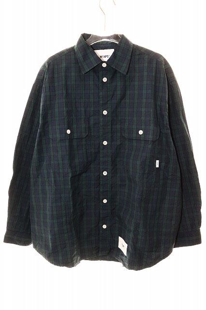 【中古】ダブルタップス WTAPS 25SS WCPO 01 / LS / COTTON. BROADCLOTH. TEXTILE GREEN 01 ☆AA★251108