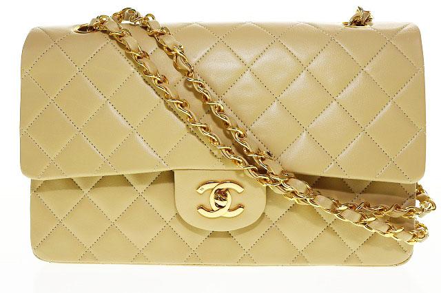 【中古】シャネル CHANEL マトラッセ ラムスキン ダブルフラップ ダブルチェーン ハンドバッグ ☆AA★▲■251130