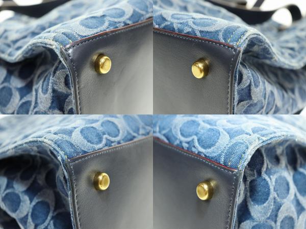 【中古】コーチ COACH フィールド トート シグネチャー デニム CA108 ショルダー バッグ 総柄 ☆AA★●▲■251106_3