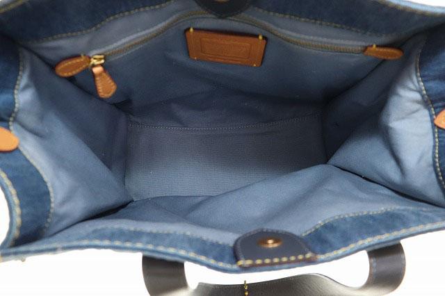 【中古】コーチ COACH フィールド トート シグネチャー デニム CA108 ショルダー バッグ 総柄 ☆AA★●▲■251106_4