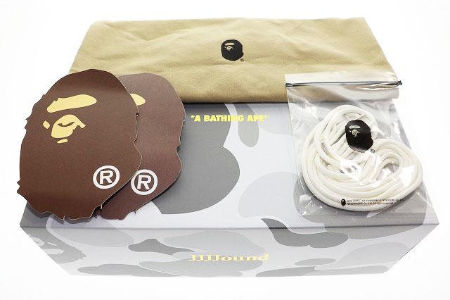 【中古】アベイシングエイプ A BATHING APE × JJJJound BAPE STA WHITE 28cm ジョウンド ベイプスタ ▲■251014_7