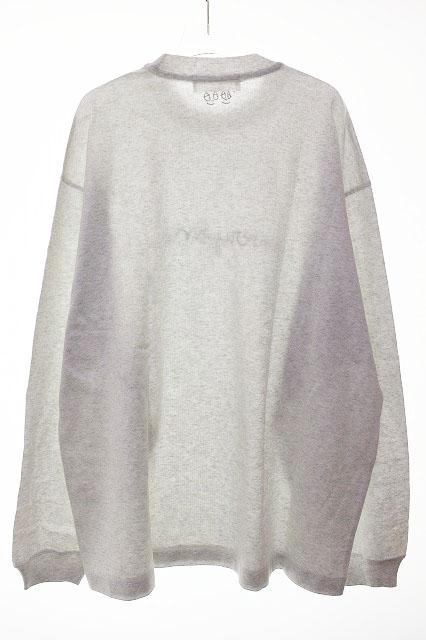 中古】エブリワン everyone LOGO BY VINCENT L/S TEE GREY XL EV23