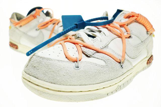 【中古】ナイキ NIKE × OFF WHITE DUNK LOW 1OF50 19 26.5cm オフ ホワイト ダンク ロー ☆AA★▲■251106