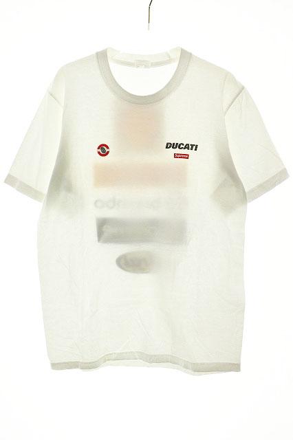 【中古】シュプリーム SUPREME 24SS DUCATI LOGOS TEE WHITE S ドゥカティ ロゴ Tシャツ ホワイト 白 ☆AA★251107