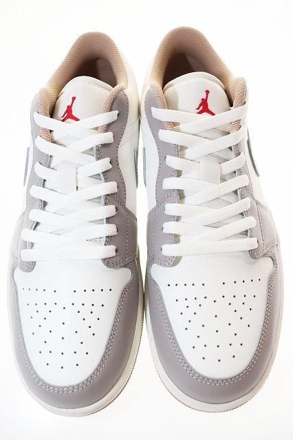 【中古】ナイキ NIKE AIR JORDAN 1 LOW SAIL FIRE RED 28.5cm 553558-169 エア ジョーダン ロー セイル ▲■251014