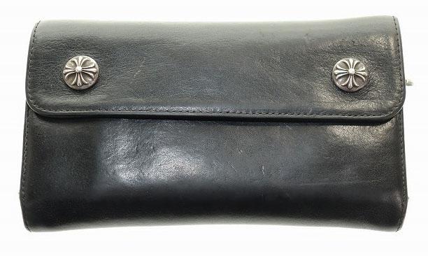 【中古】クロムハーツ CHROME HEARTS WAVE CROSS BALL ウェーブ クロスボール ウォレット 財布 ☆AA★▲ 251126