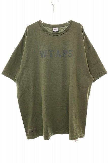 【中古】ダブルタップス WTAPS 23SS COLLEGE/SS/COTTON 04 231ATDT-STM06S カレッジ Tシャツ 半袖 オリーブ 251020