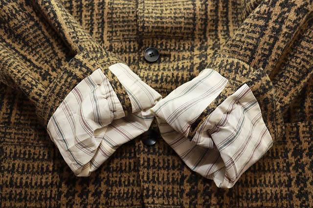 【中古】ラルディーニ LARDINI ウール ジャケット サイズ50 総柄 ブレザー グレンチェック ブラウン ●241024 メンズ