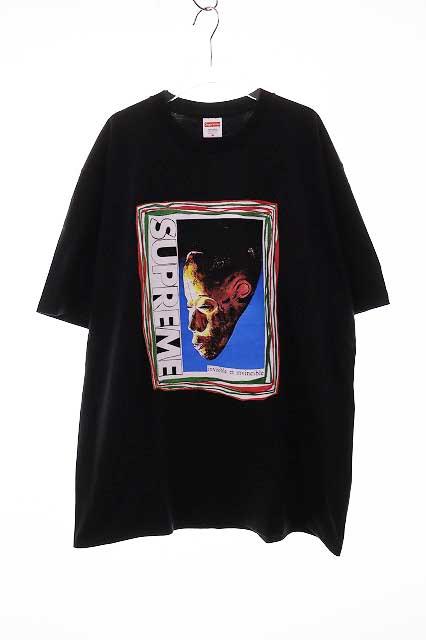 中古】シュプリーム SUPREME 22SS MASK TEE BLACK XL マスク Tシャツ