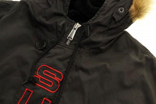 【中古】シュプリーム SUPREME 19AW SPELLOUT N-3B PARKA BLACK XL スペルアウト ミリタリー ☆AA★251230_2
