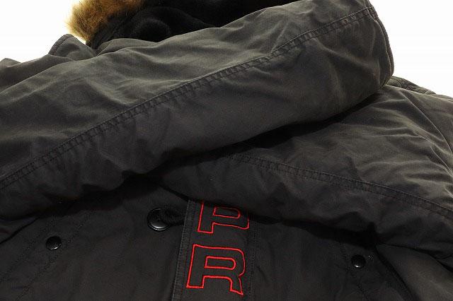 【中古】シュプリーム SUPREME 19AW SPELLOUT N-3B PARKA BLACK XL スペルアウト ミリタリー ☆AA★251230_5