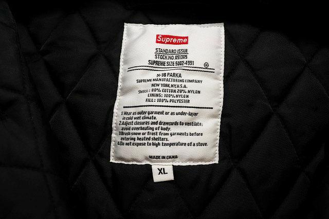【中古】シュプリーム SUPREME 19AW SPELLOUT N-3B PARKA BLACK XL スペルアウト ミリタリー ☆AA★251230_8