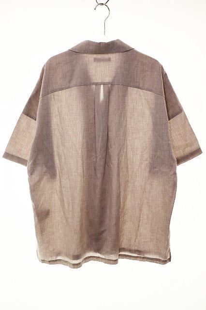 【中古】アタッチメント ATTACHMENT POPLIN OPEN COLLAR S/S SHIRT SIZE 1 ポプリン オープンカラー シャツ ●260329_1