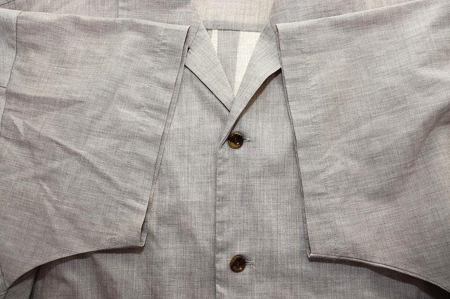 【中古】アタッチメント ATTACHMENT POPLIN OPEN COLLAR S/S SHIRT SIZE 1 ポプリン オープンカラー シャツ ●260329_3