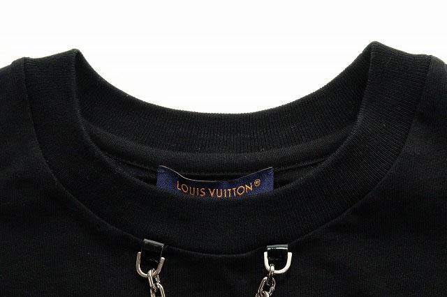 【中古】ルイヴィトン LOUIS VUITTON チェーン付き反転ロゴTシャツ M RW211W TXP FJTS18 ロゴ ☆AA★●■251214_6