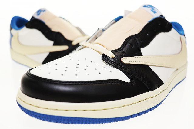 【中古】ナイキ NIKE × TRAVIS SCOTT × FRAGMENT AIR JORDAN 1 LOW OG SP MILITARY BLUE 28?p ☆AA★▲■251216