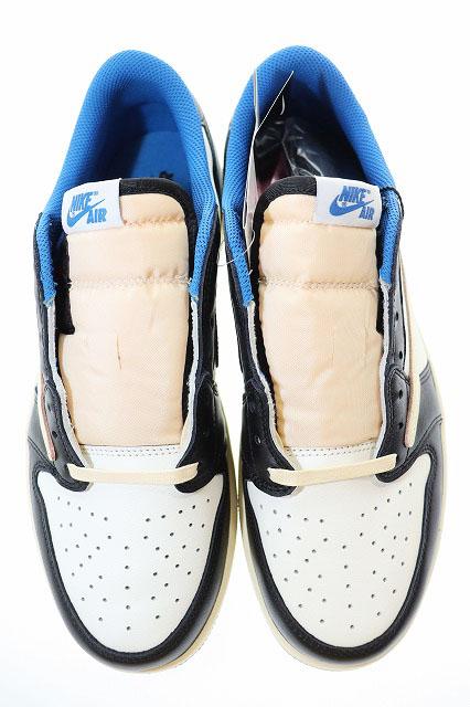 【中古】ナイキ NIKE × TRAVIS SCOTT × FRAGMENT AIR JORDAN 1 LOW OG SP MILITARY BLUE 28?p ☆AA★▲■251216