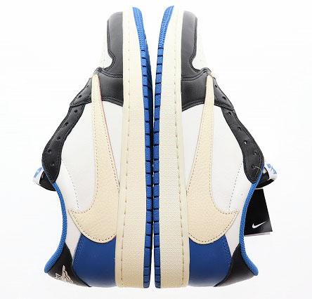 【中古】ナイキ NIKE × TRAVIS SCOTT × FRAGMENT AIR JORDAN 1 LOW OG SP MILITARY BLUE 28?p ☆AA★▲■251216