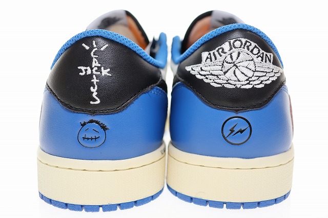 【中古】ナイキ NIKE × TRAVIS SCOTT × FRAGMENT AIR JORDAN 1 LOW OG SP MILITARY BLUE 28?p ☆AA★▲■251216