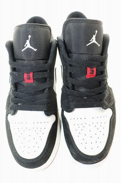 【中古】ナイキ NIKE AIR JORDAN 1 LOW BLACK TOE 26.5cm 553558-116 エア ジョーダン ロー ブラックトゥ ▲■251125