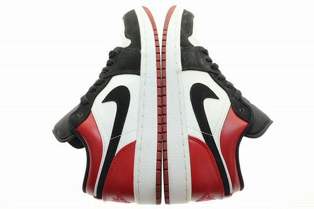 【中古】ナイキ NIKE AIR JORDAN 1 LOW BLACK TOE 26.5cm 553558-116 エア ジョーダン ロー ブラックトゥ ▲■251125