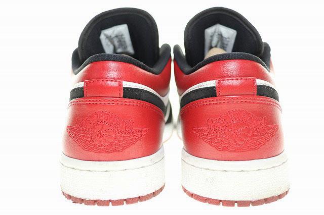 【中古】ナイキ NIKE AIR JORDAN 1 LOW BLACK TOE 26.5cm 553558-116 エア ジョーダン ロー ブラックトゥ ▲■251125